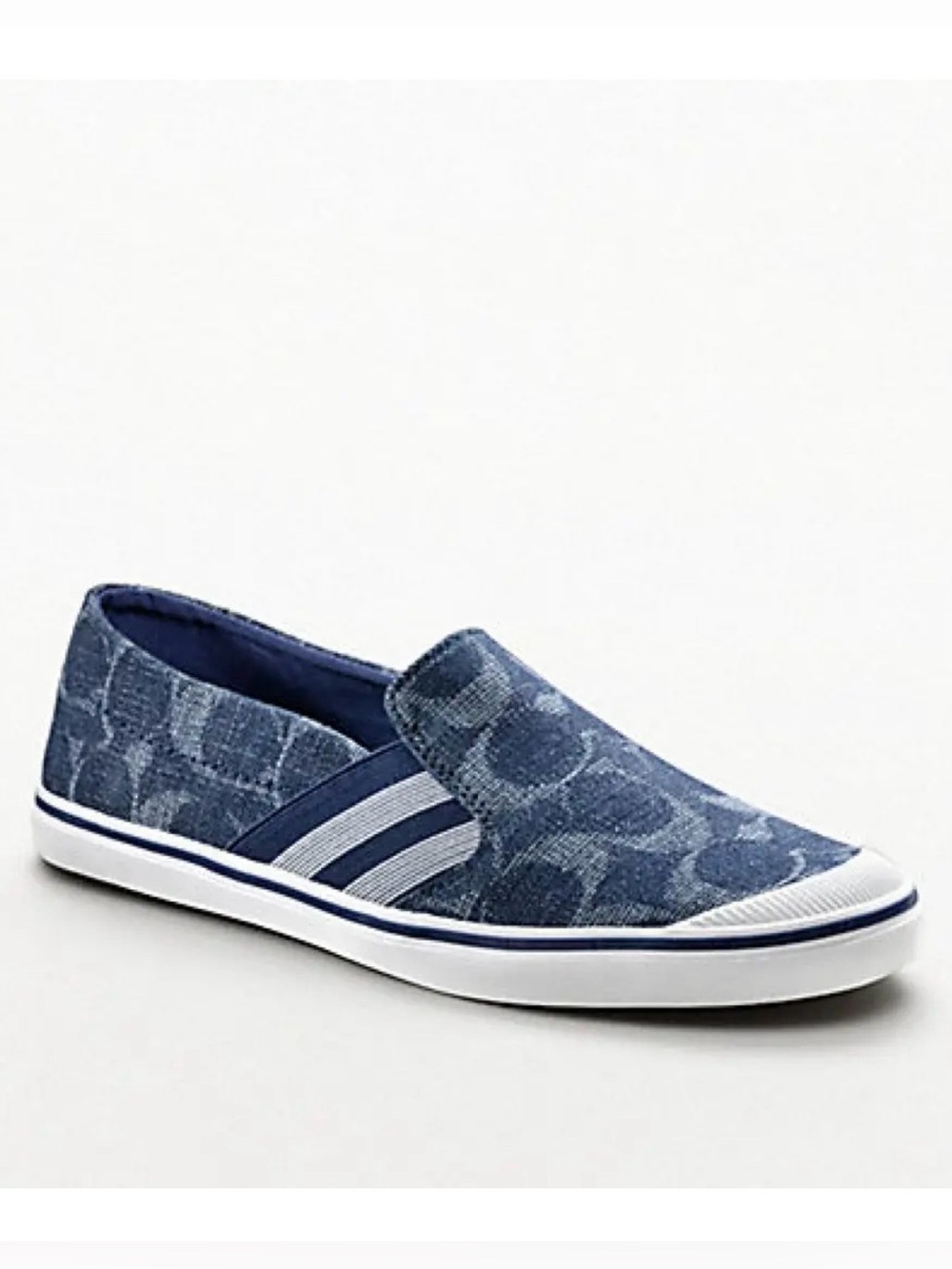Coach Vintage Kaycee Signature Slip-On Sneakers Sz6 Heritage Signature Logo Y2K
